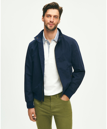 コットン/ナイロン ボマージャケット