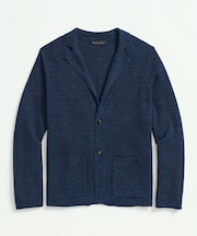 リネン/コットン ニットジャケット