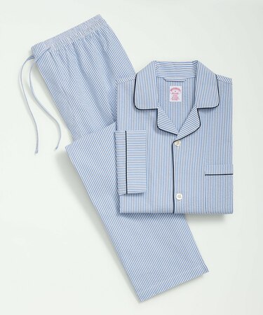 ストレッチコットン シアサッカーストライプ パジャマ