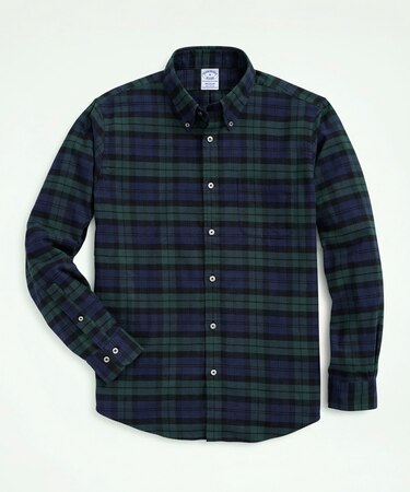 フランネル タータンチェック カジュアルシャツ Regular Fit