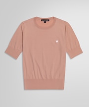 キュプラ/ナイロン GFロゴ ショートスリーブセーター