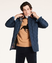 ポリエステル キルティング ウォーキングコート