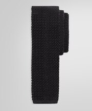 シルク ソリッド ニットタイ