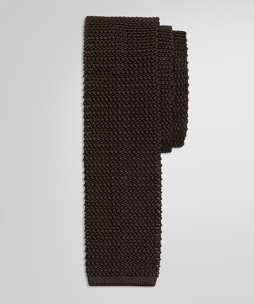 シルク ソリッド ニットタイ