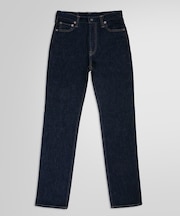 コットン ストレッチ ファイブポケット ストレート デニムパンツ