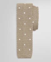 シルク ドット ニットタイ