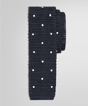 シルク ドット ニットタイ