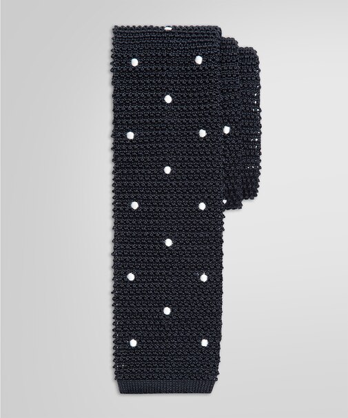 シルク ドット ニットタイ