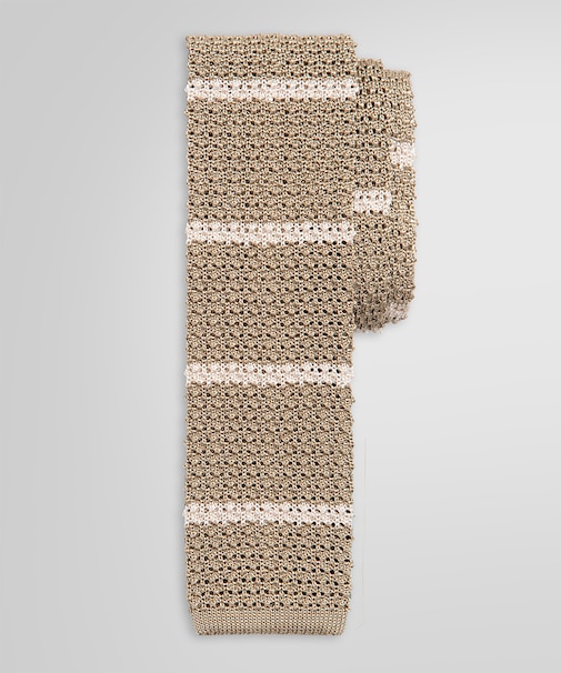 シルク ストライプ ニットタイ