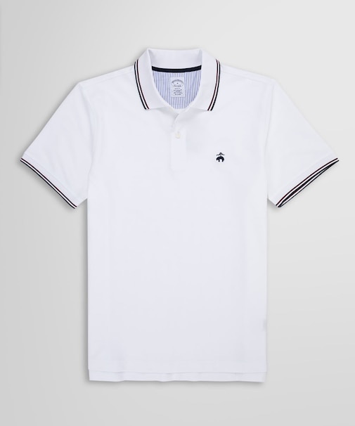 GF スーピマコットン ストレッチピケ ティップド ポロシャツ Slim Fit