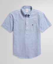 コットン オックスフォード ショートスリーブ プルオーバーシャツ