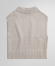 メリノウール モックネック ベスト