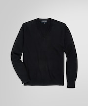 スーピマコットン Vネックセーター