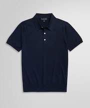 スーピマコットン ショートスリーブ ポロセーター