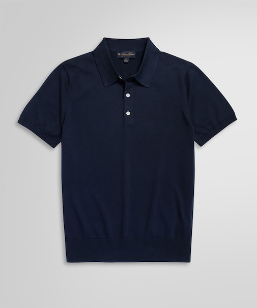 スーピマコットン ショートスリーブ ポロセーター