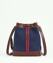 コットンキャンバス バケットバッグ