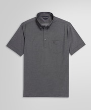 コットン/ポリエステルピケ ソリッド ポロシャツ withポケット