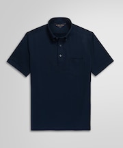 コットン/ポリエステルピケ ソリッド ポロシャツ withポケット