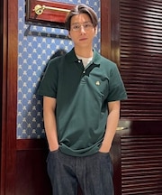 GF　スーピマコットン　ストレッチピケ　ポロシャツ　Slim Fit