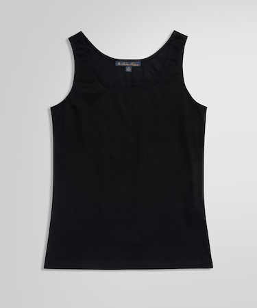 コットン スクエアラウンドネック タンクトップ