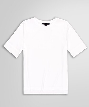 コットンスムース サイドスリット Tシャツ