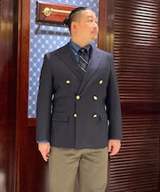 ミラクルクリンプウール ダブル６釦 ブレザー Classic