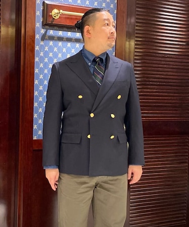 ミラクルクリンプウール ダブル6釦 ブレザー Classic