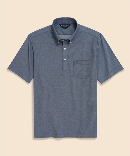 ブルックスブラザーズ ポロシャツ コットンポリエステルピケ　GFロゴS コットンポリエステルピケ GFロゴ ポロシャツ｜ブルックス ブラザーズ