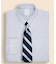 Brooks Brothers Explorer ストレッチコットンブレンド ストライプ ドレスシャツ Slim Fit
