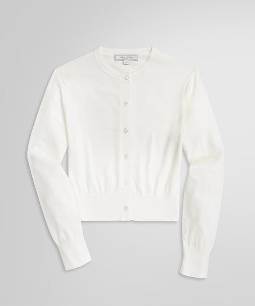 コットン クロップドカーディガン