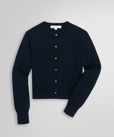 コットン クロップドカーディガン