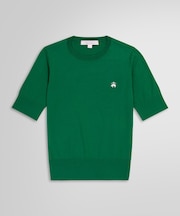 キュプラ/ナイロン GFロゴ ショートスリーブセーター