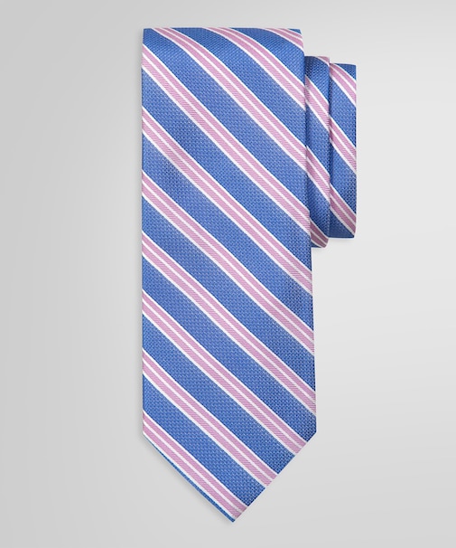 シルク ミニBB#1ストライプ レップタイ