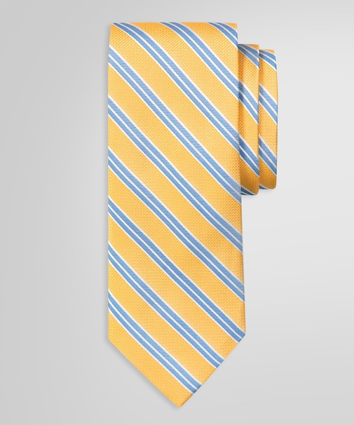 シルク ミニBB#1ストライプ レップタイ