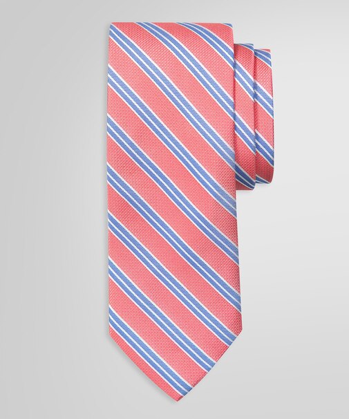 シルク ミニBB#1ストライプ レップタイ