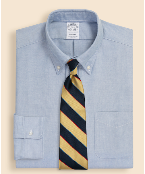 スーピマコットン　オックスフォード　ドレスシャツ　Regular Fit　Made in USA