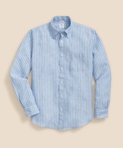 アイリッシュリネン　シーズナルパターン　カジュアルシャツ　Regular Fit