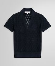 シルク/レーヨン ポインテール ポロセーター