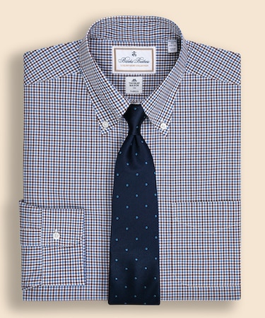 コットン チェック ドレスシャツ Regular Fit