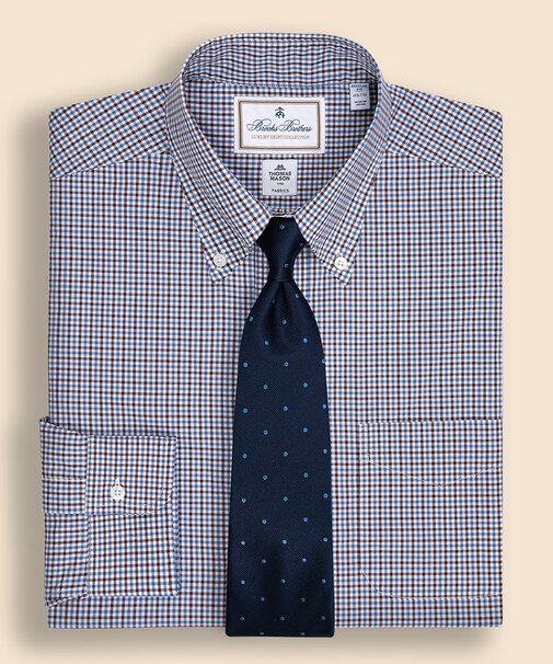 コットン チェック ドレスシャツ Regular Fit