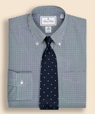 コットン チェック ドレスシャツ Regular Fit