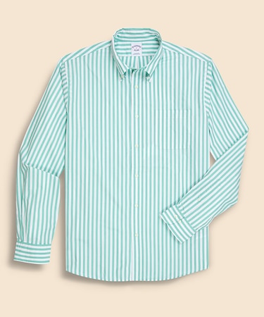 コットンポプリン ブッチャーストライプ フライデーシャツ