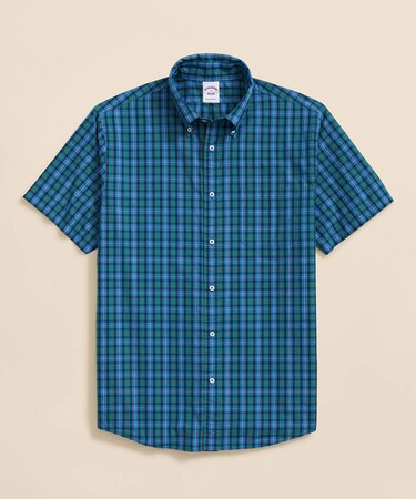 コットンポプリン シーズナルパターン ショートスリーブ フライデーシャツ