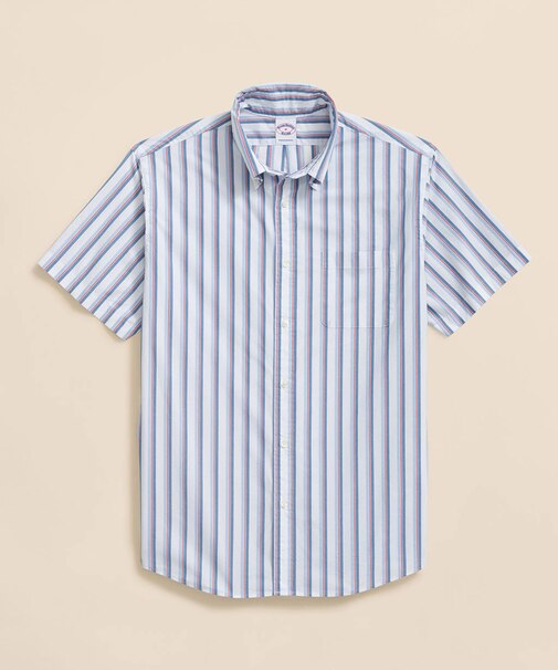 コットンポプリン シーズナルパターン ショートスリーブ フライデーシャツ