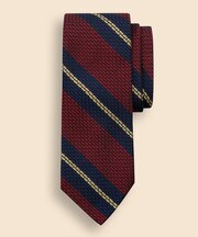 シルク オルタネイトストライプ ガルザタイ