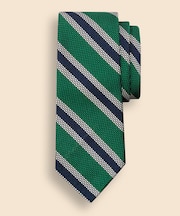 シルク フレームドストライプ ガルザタイ