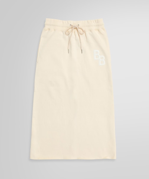 コットンフレンチテリー BBロゴ ミディスカート
