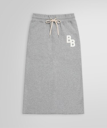 コットンフレンチテリー BBロゴ ミディスカート