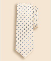 シルク／コットン　スモールフラワー　ジャカードタイ