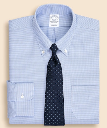 ストレッチドビー　チェック　ドレスシャツ　Regular Fit